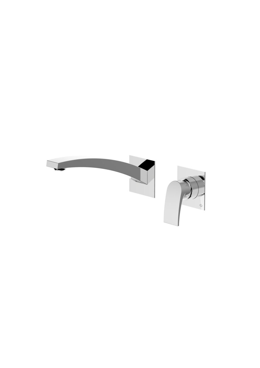 Exposed parts for wall mounted basin mixer with click clack waste, 2 pieces